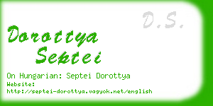 dorottya septei business card